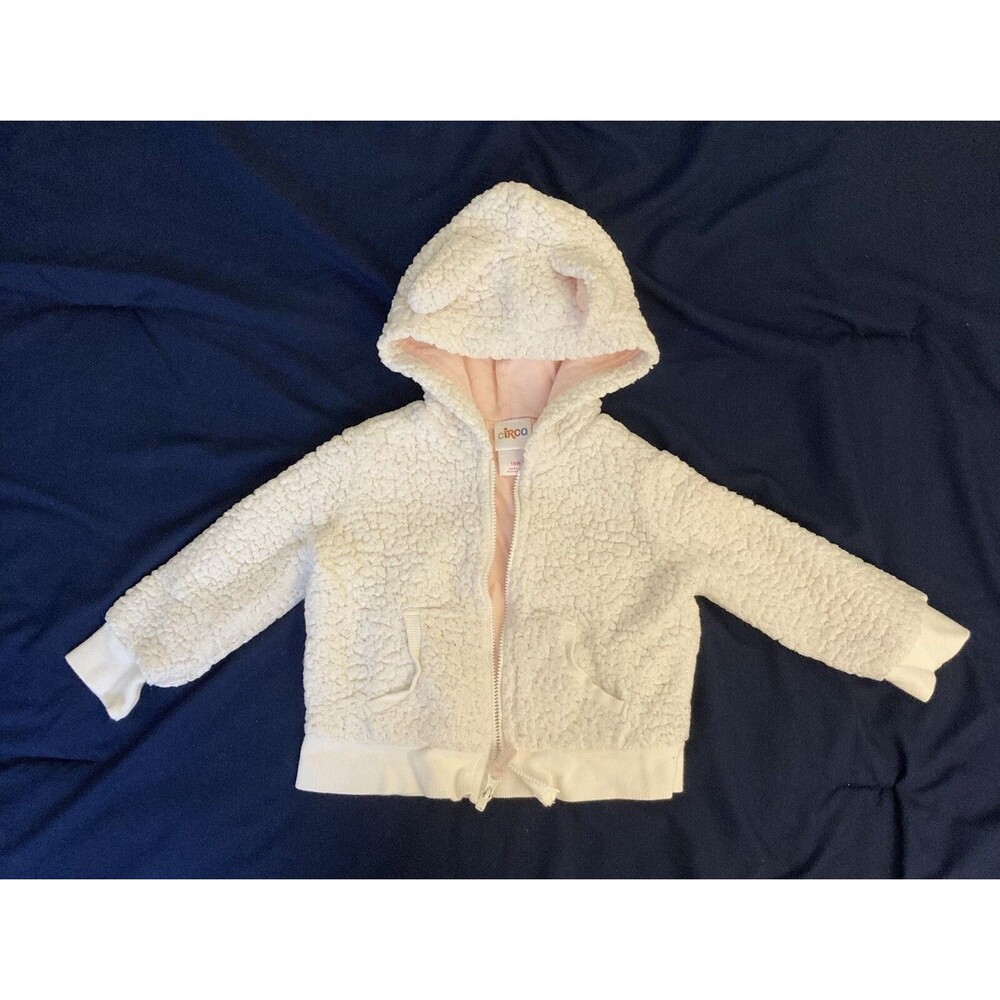 18 Months Circo baby girl clothes - 1 piece jacket | solid white theme